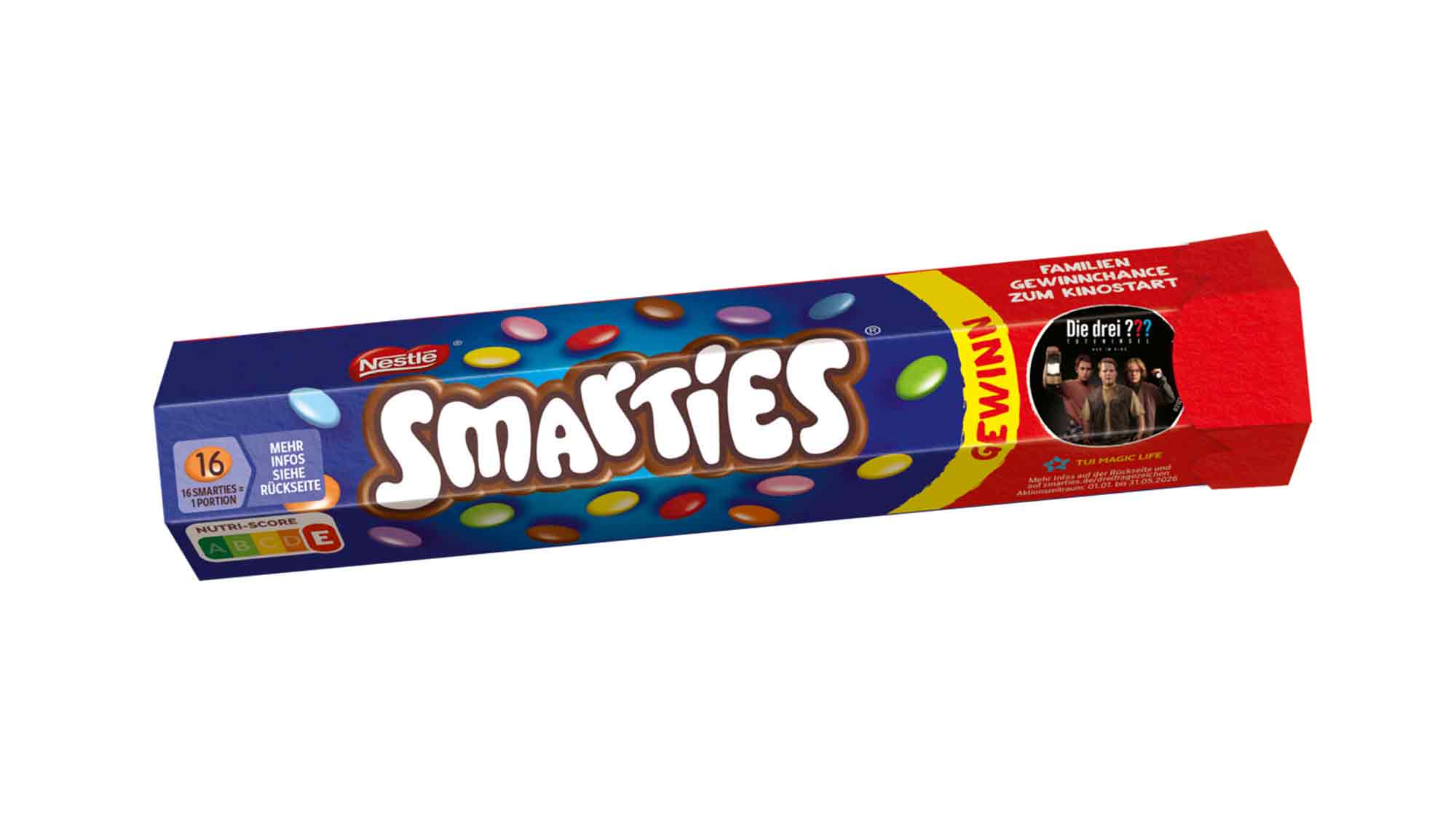 Detektivabenteuer und bunte Momente: Smarties verlost attraktive Preise zum Kinostart von &raquo;Die drei ??? – Toteninsel&laquo;