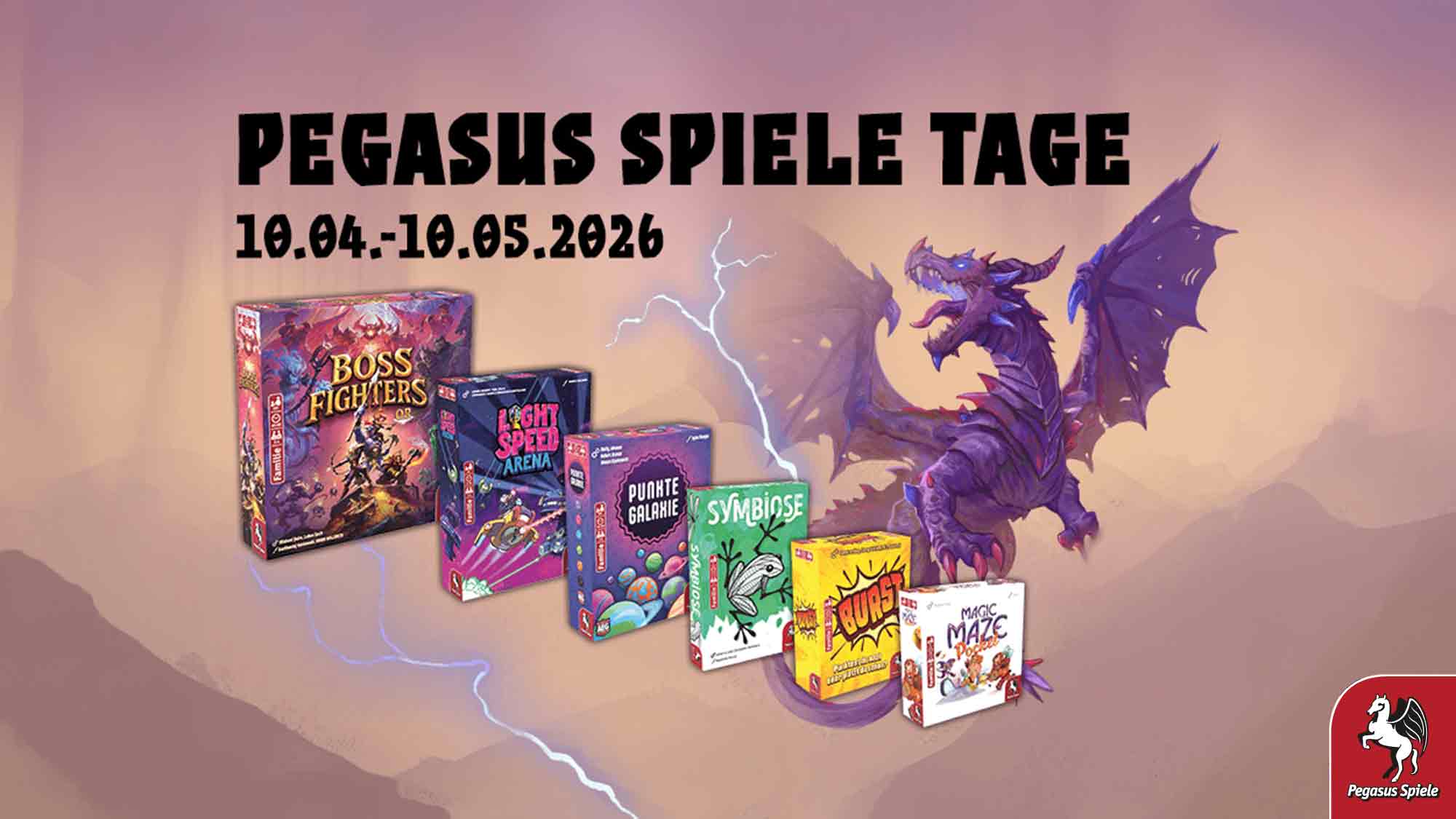 Der Frühling lädt zum Spielen ein – die Pegasus Spiele Tage finden noch bis zum 10. Mai 2026 statt Der Frühling lädt zum Spielen ein – die Pegasus Spiele Tage finden noch bis zum 10. Mai 2026 statt