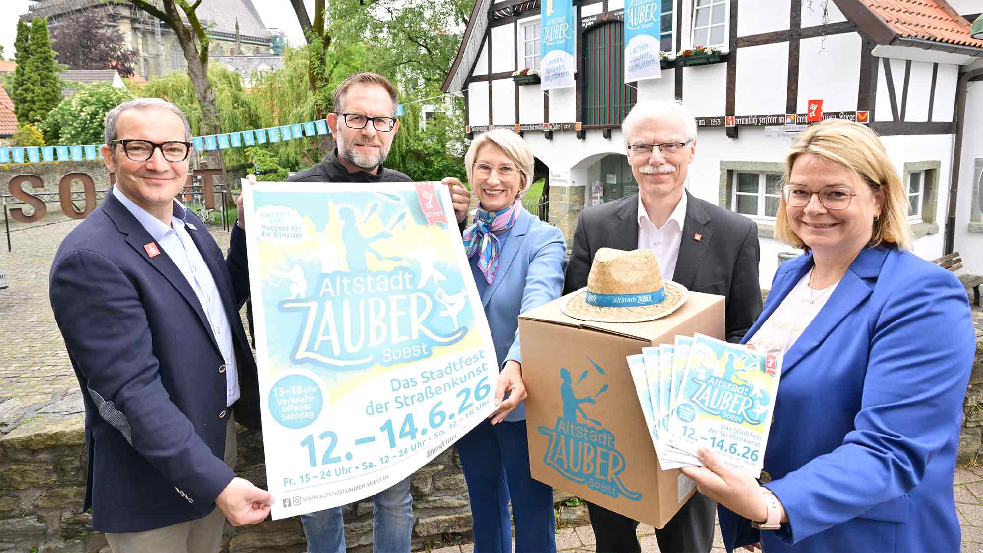 Die Welt zu Gast in Soest: Der 4. »AltstadtZauber« verwandelt die Altstadt in eine Bühne voller Magie, 12. bis 14. Juni 2026 Die Welt zu Gast in Soest: Der 4. »AltstadtZauber« verwandelt die Altstadt in eine Bühne voller Magie, 12. bis 14. Juni 2026