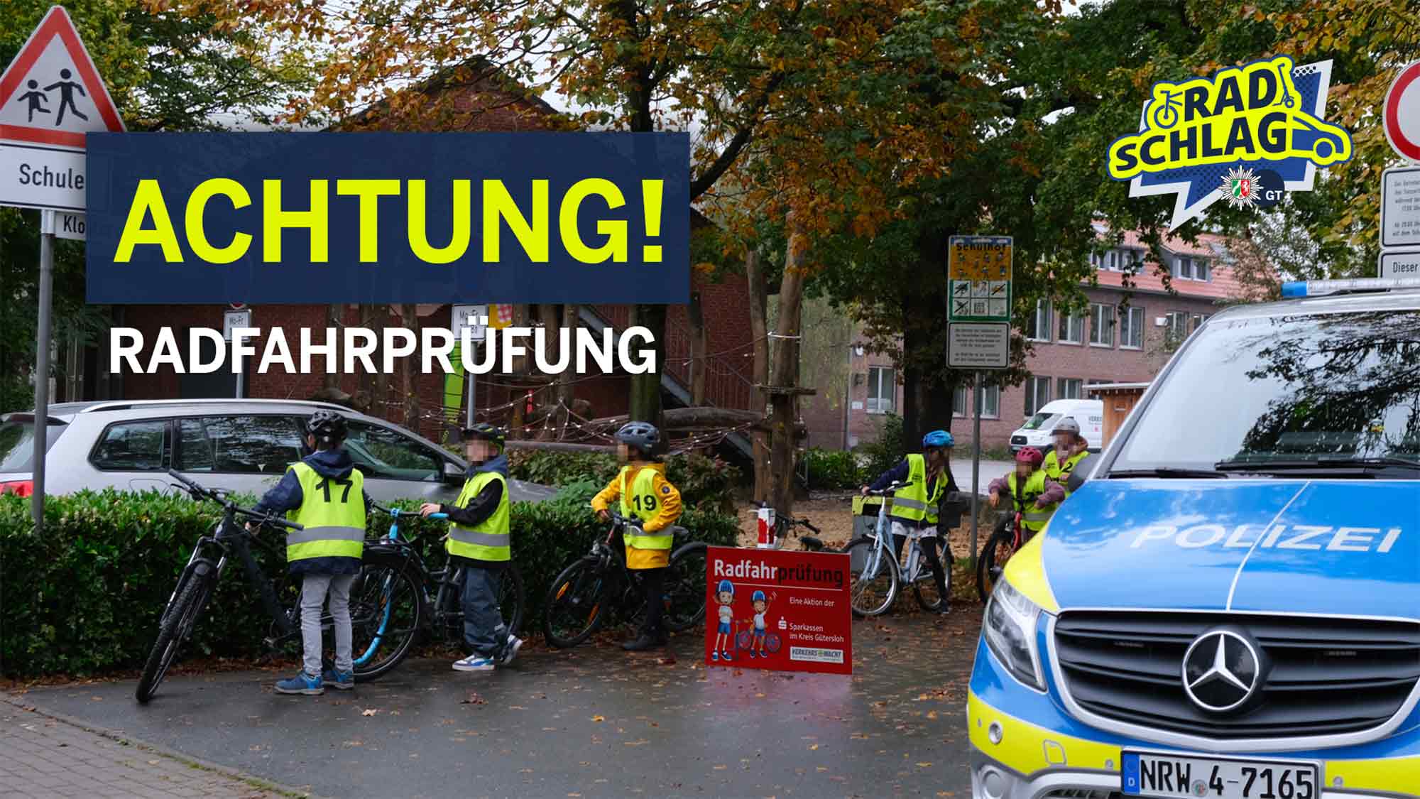 Polizei Gütersloh: Radfahrprüfung an der Waldorfschule in Gütersloh Friedrichsdorf, 21. September 2026