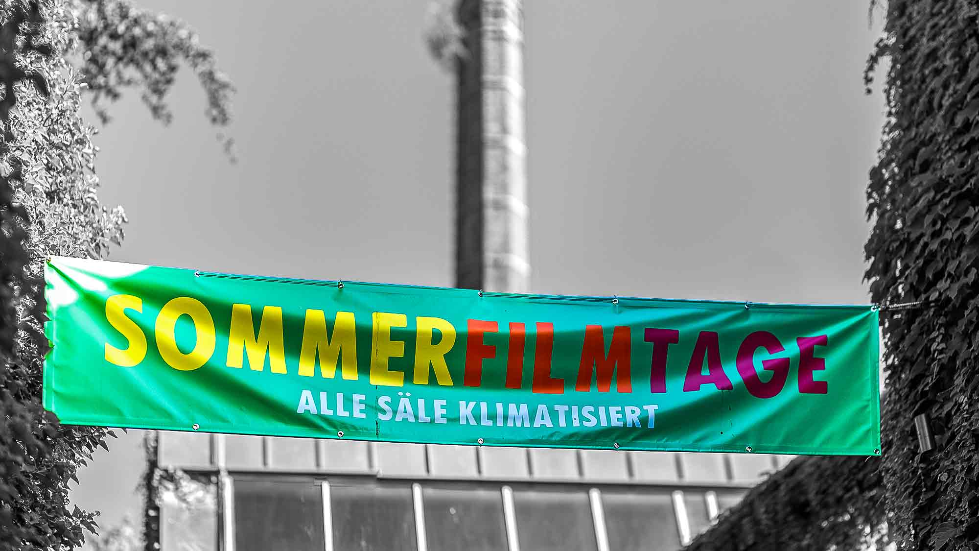 NOW Commons: Banner »Sommerfilmtage«, Bambikino Gütersloh