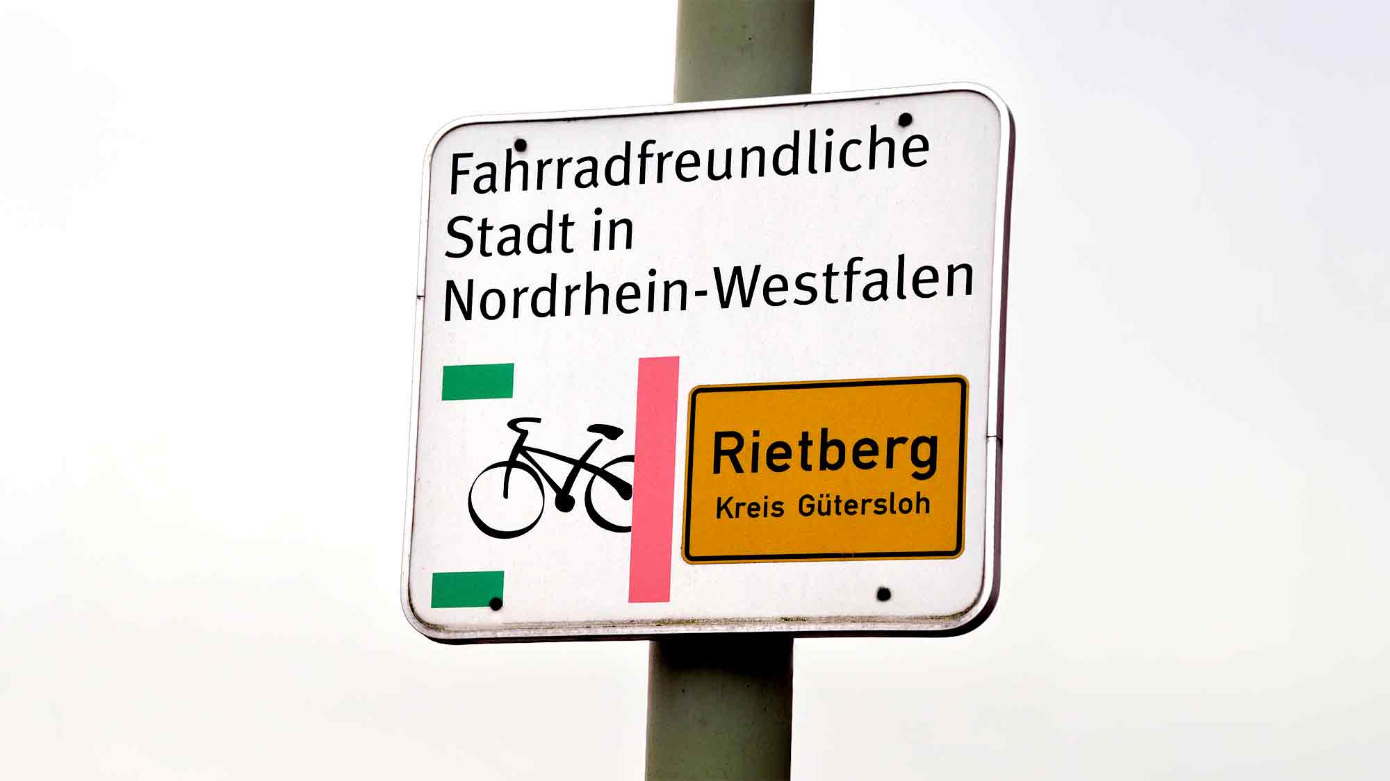 Wie fahrradfreundlich ist Rietberg? Online Umfrage des Allgemeinen Deutschen Fahrrad Clubs (ADFC)