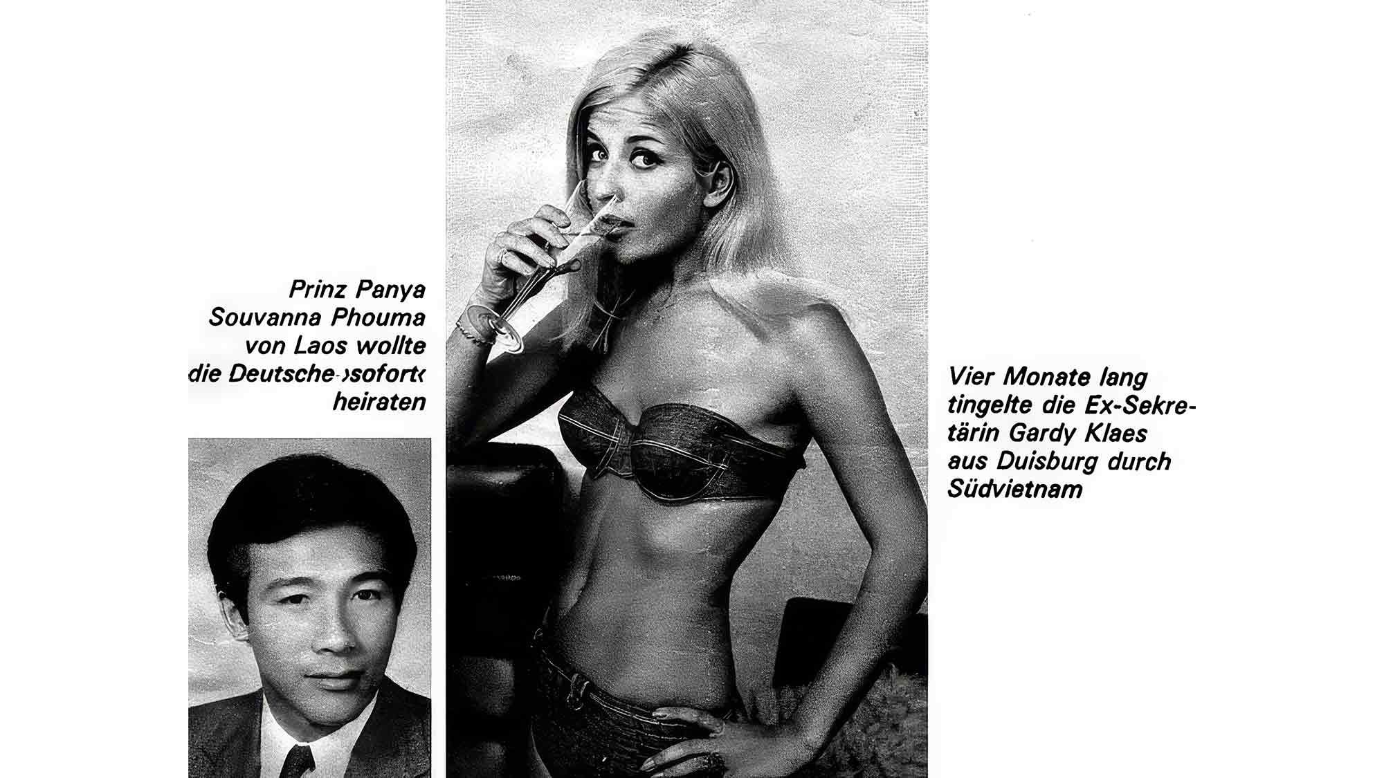 NOW Commons: Kosmetik Ikone Gardy Kleinemas und Prinz Panya Souvanna Phouma von Laos