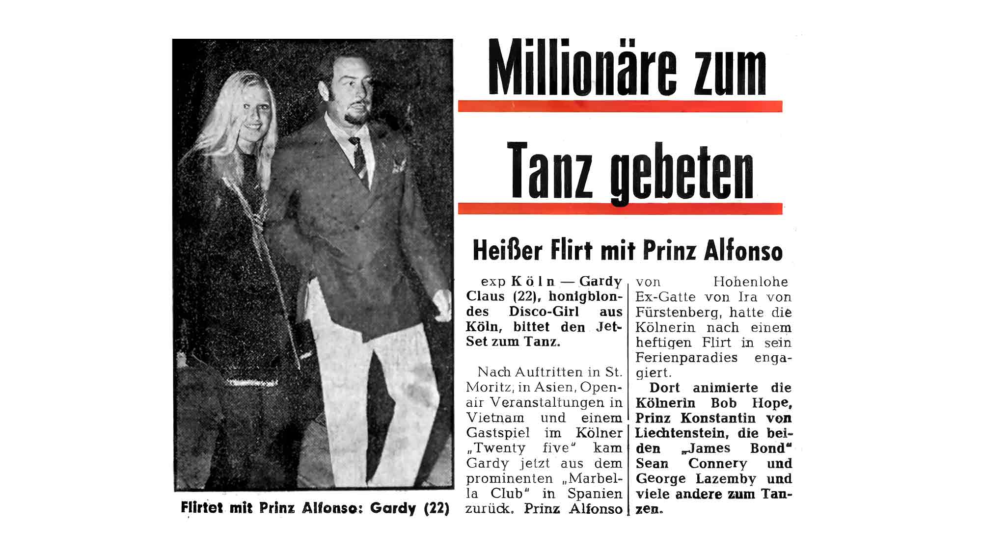 NOW Commons: Kosmetik Ikone Gardy Kleinemas und Prinz Alfonso von Hohenlohe …