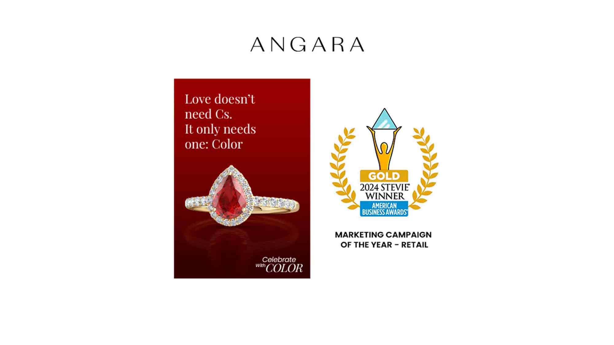 Angara’s “Celebrate With Color” Campaign Wins Gold Stevie Award for Marketing Campaign of the Year (Retail)